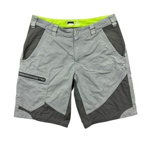 REI Shorts Men 32 Gray Nylon Stretch 9.5" Cargo Outdoors‎ Hiking Gorpcore